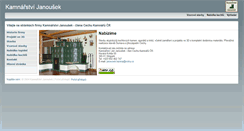 Desktop Screenshot of kamnarstvi-janousek.cz